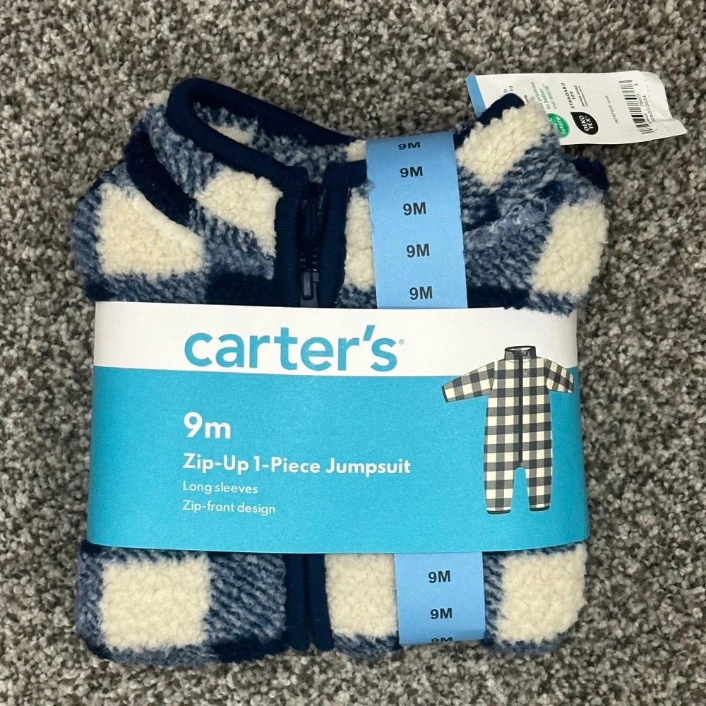 Zip-Up 1 Piece Warm Long Sleeve Jumpsuit - Picture 2 of 4